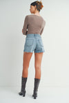 Just Black High Rise Vintage Short