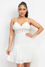 Crochet Lace Tie Back Dress