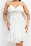 Crochet Lace Tie Back Dress