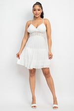 Crochet Lace Tie Back Dress