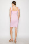 Square Ribbon Sleeveless Mini Dress