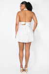 Satin Back Tie Halter Dress