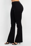 Pintuck Wide Leg Pants