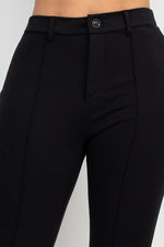 Pintuck Wide Leg Pants