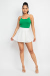 High Rise Flare Wrap Skort