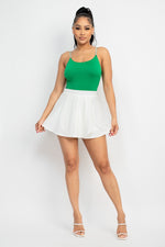 High Rise Flare Wrap Skort