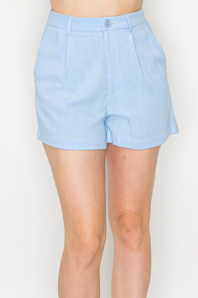 High Rise Elastic Basic Mini Short