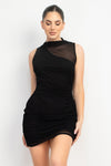 Ruched Sleeveless Bodycon Dress