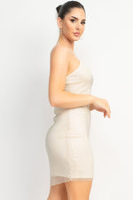 Rhinestone Bodycon Cami Mini Dress