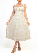 Floral Flowy Sleeveless Midi Dress