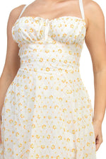 Floral Flowy Sleeveless Midi Dress