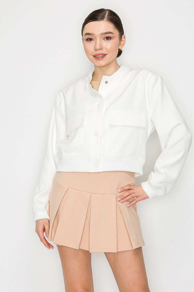 Cropped Big Pocket Jacket