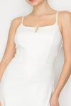 V-Bar Zippered Skort Romper