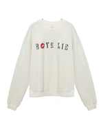 Boys Lie Cadet White Kara Crewneck