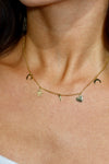 Sterling Dainty Charm Necklace