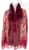 Printed Faux Fur Shawl