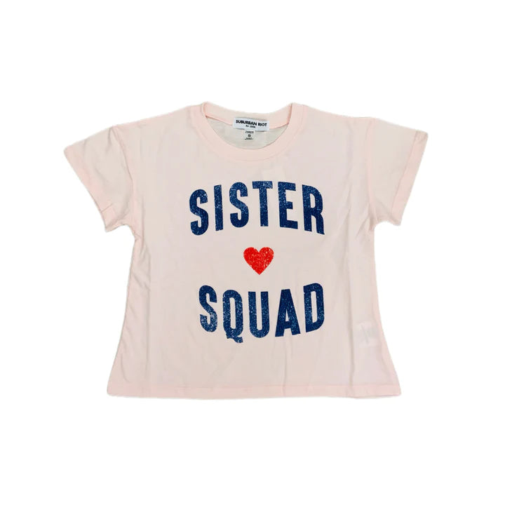 Sister Squad Boxy Crop Top- Girls