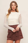 Knit Lace Long Sleeve Top