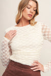 Knit Lace Long Sleeve Top