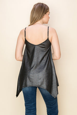 Muted Snake Skin Cami Top w/ Rhinestones