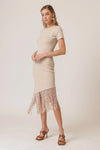 Line And Dot Chrysta Asymmetrical Fringe Dress