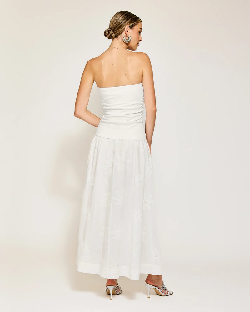 Line And Dot Emberly Mix Media Dress