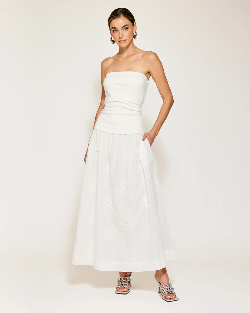Line And Dot Emberly Mix Media Dress