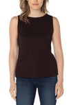 Sleeveless Boat Neck Top - Java