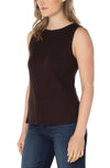 Sleeveless Boat Neck Top - Java