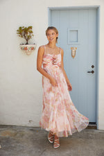 Lucy Paris Rosina Pleated Flower Dress