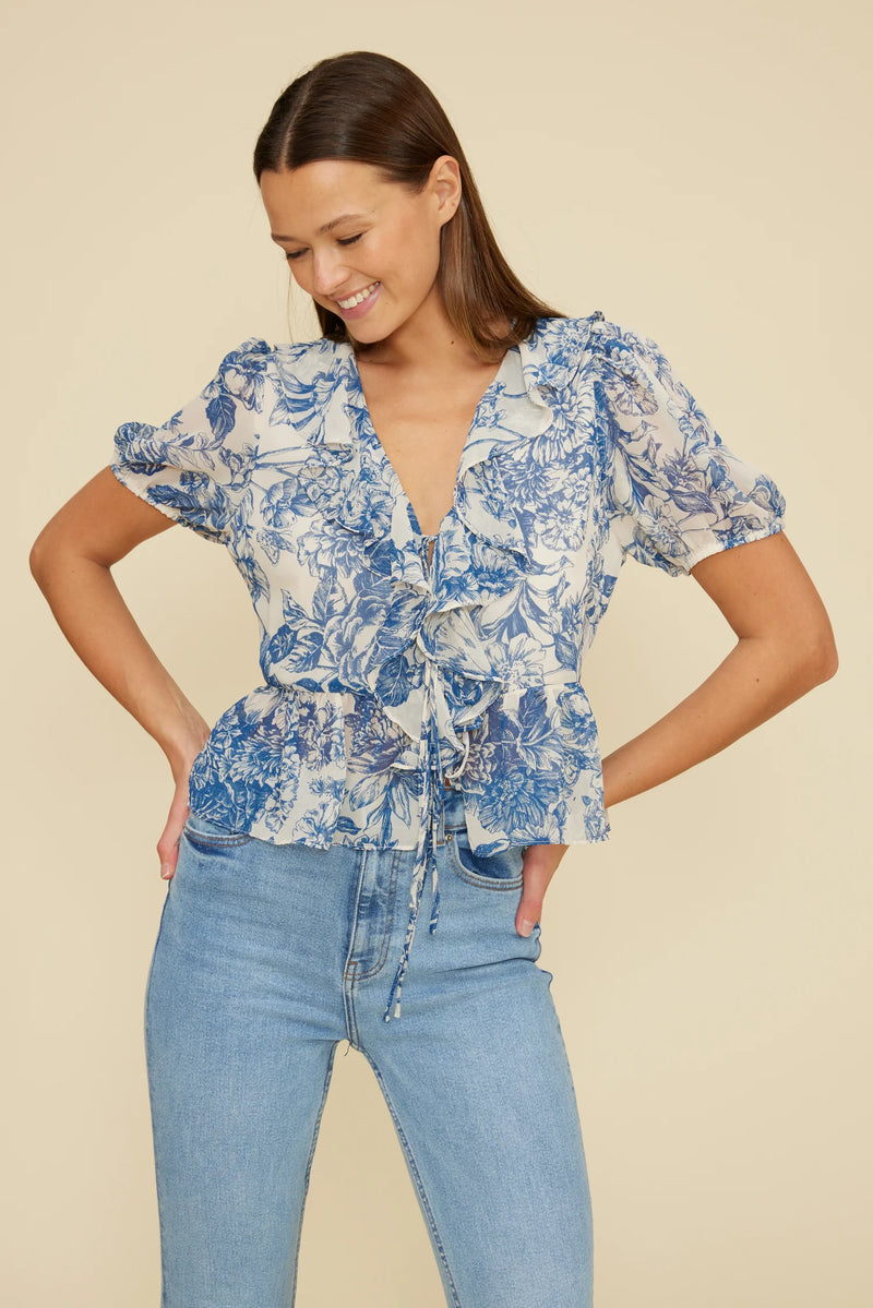 Lucy Paris Bee Ruffle Top