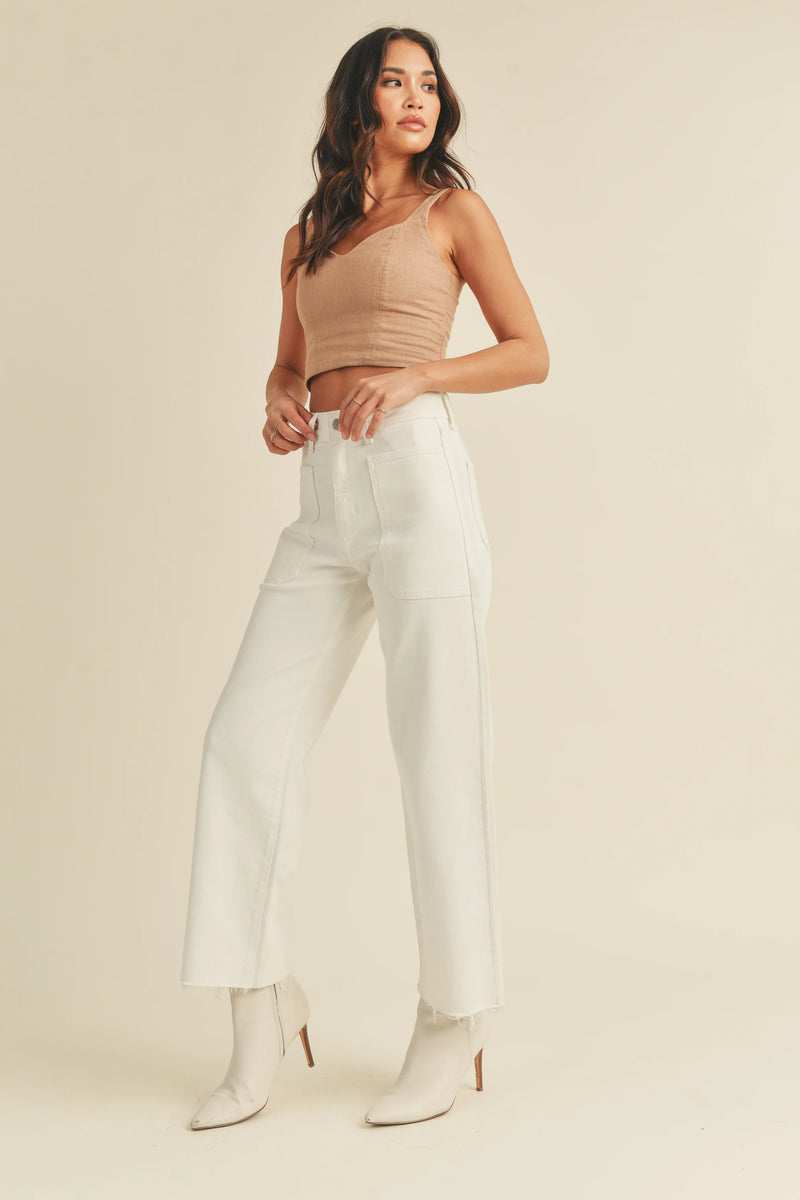 Off-White high-waisted wide-leg trousers - Black
