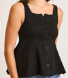 Luxeknit Button Front Tank Top