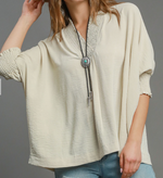 Solid V-Neck Top