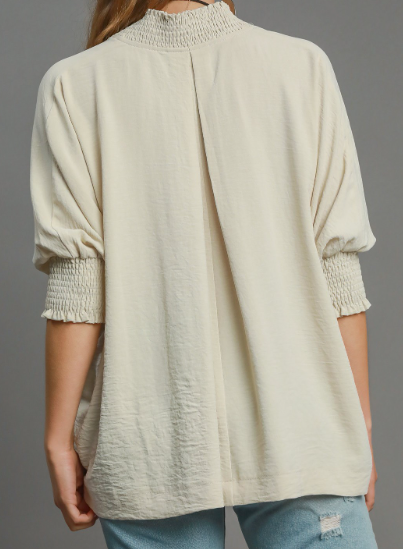 Solid V-Neck Top