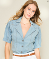 Denim Button Down Top