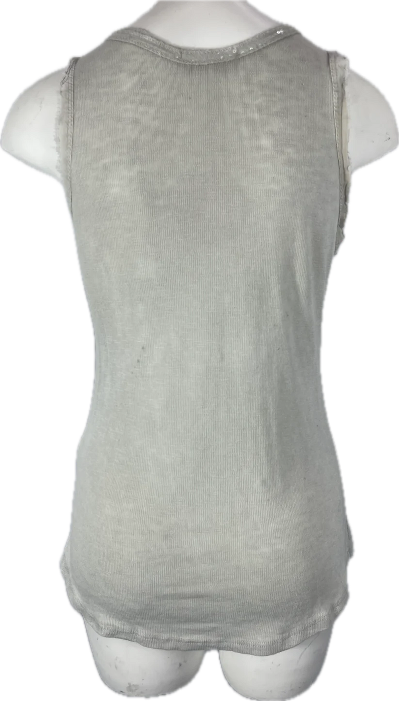 Sequin V-neck Tank Top