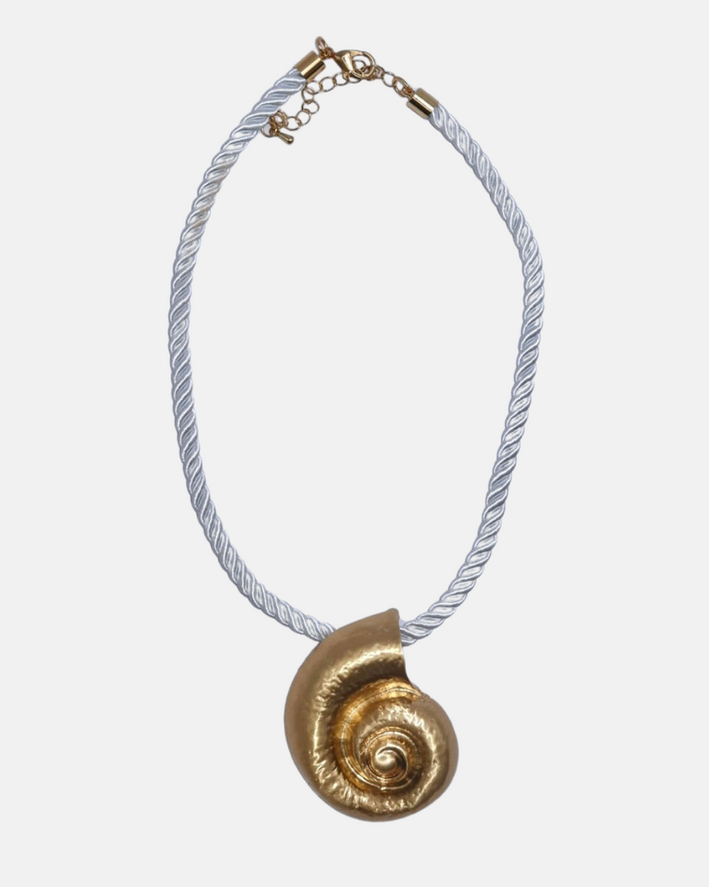 Seashell Statement Pendant Necklace