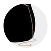 Double Layered Draped Faux Leather Chain Belt