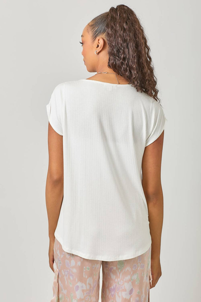 Surplice Neck Top