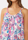 Button Down Paisley Tank Top