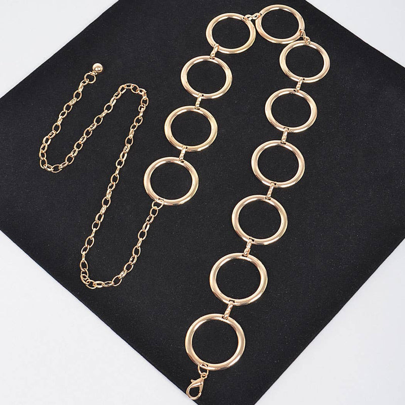 Multi-Round Chain Belt: Gold