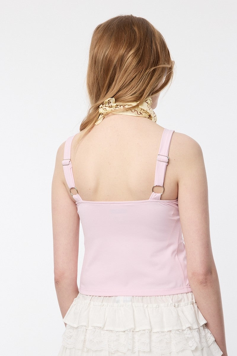 Twisted Bust Cami Crop Top