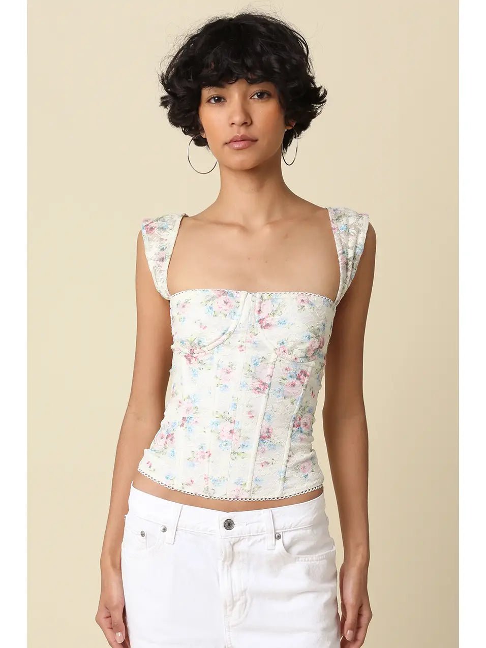 Cream Floral