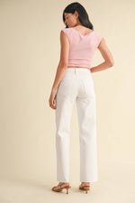 Just Black Denim Slim Palazzo w/ Scissor Cut