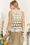 Braid Crochet Vest Cardigan