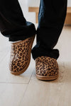 Leopard Print Embroidered Slipper