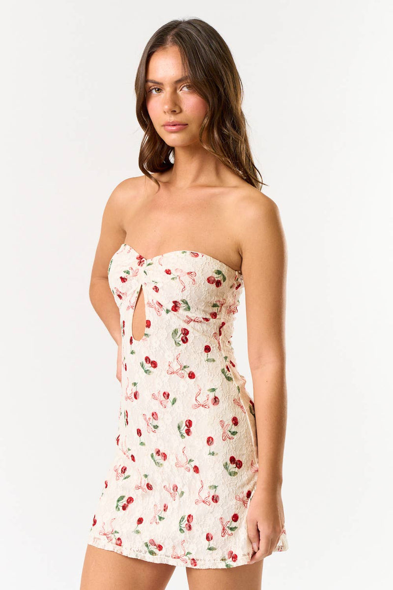 Mesh Mini Cut Out Dress