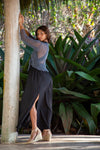 Summer Knit Sheer Cardigan Bolero Shrug Cover- Navy Blue