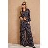 High-Waisted Printed Flow Pants